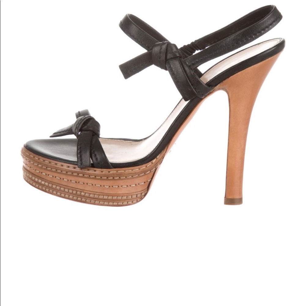 Prada Platform Slingback Sandals - Picture 2 of 6